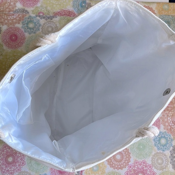 Canvas “Shell Yeah” Beach Tote - Picture 3 of 9